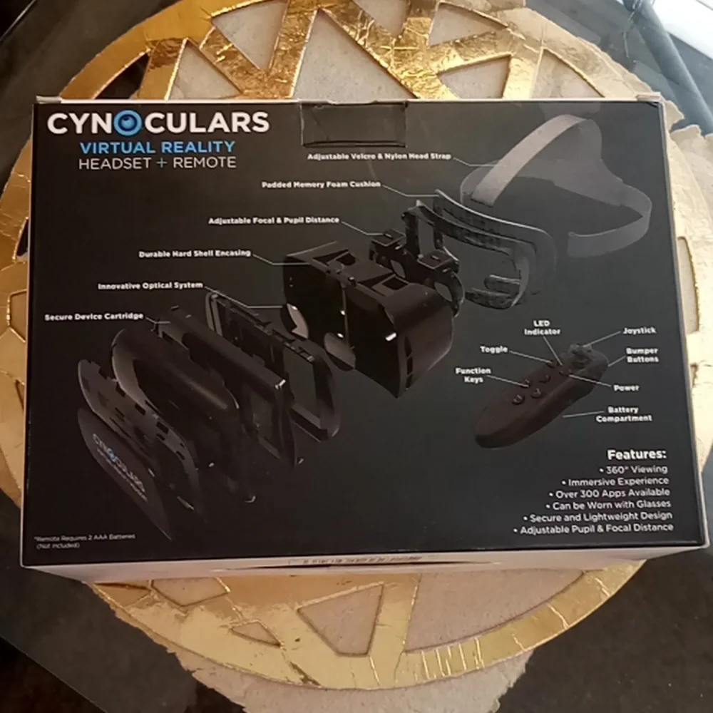 NEW Cynoculors virtual Realty Headset&Remote